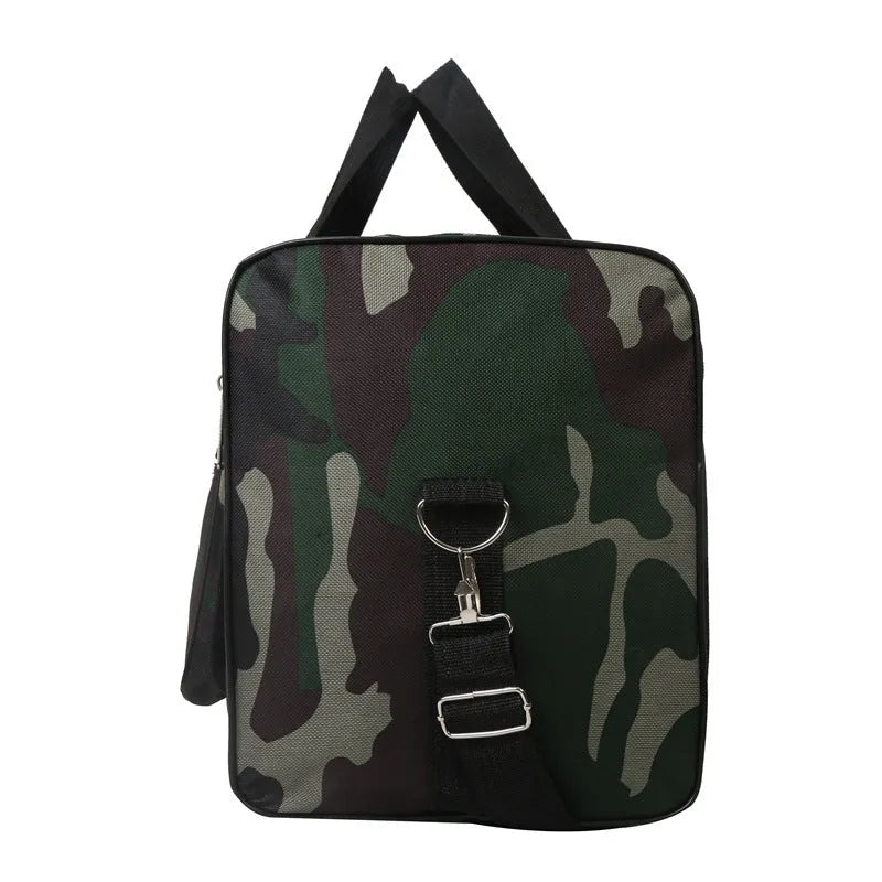 Camouflage pattern waterproof luggage bag with below 20L capacity and polyester lining