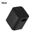 USB rechargeable bicycle running water tail light with silicone strap mount on a bike seat tube.
