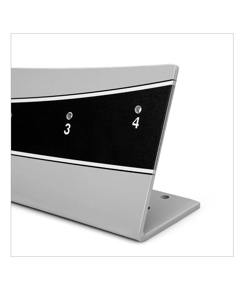 Adjustable golf putter balance simulator with PVC construction for putting practice