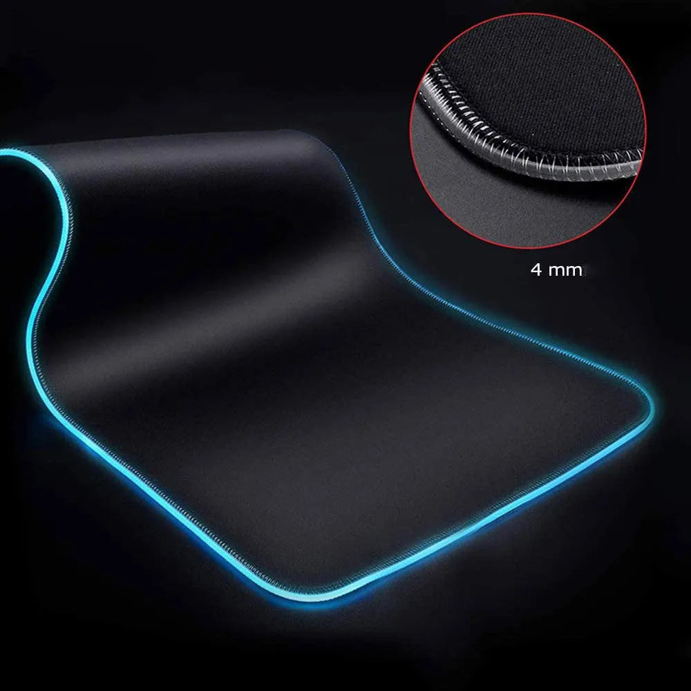 Starry Sky RGB luminous mouse pad with non-slip natural rubber base and USB cable