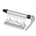 Silver metal bicycle front fork quick release fixing clip for SUV accessory mounting