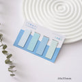 Set of four miniature magnetic bookmarks in Morandi colour block styles including Soft Evening Breeze and Gentle Twilight