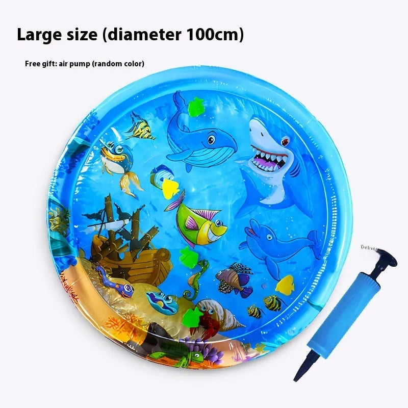 PVC inflatable water cushion pet cooling bed in aquatic designs