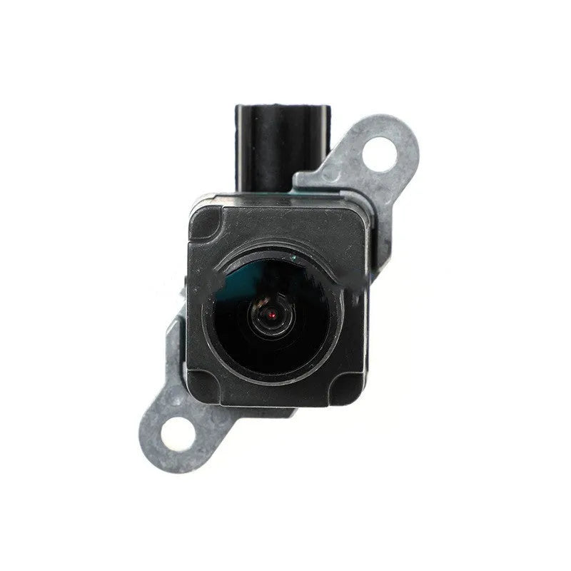 Black plastic rear view reversing camera for Dodge Ram trucks on a white background.