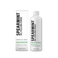 100ml bottle of spearmint oil pulling rinse mouthwash with natural peppermint and clove oils
