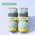 Cartoon style summer dog shoes in Bondi Blue colour with wear-resistant PU construction for paw protection