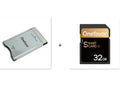 SD to PCMCIA adapter card with 32GB SD card for Mercedes-Benz and PC use