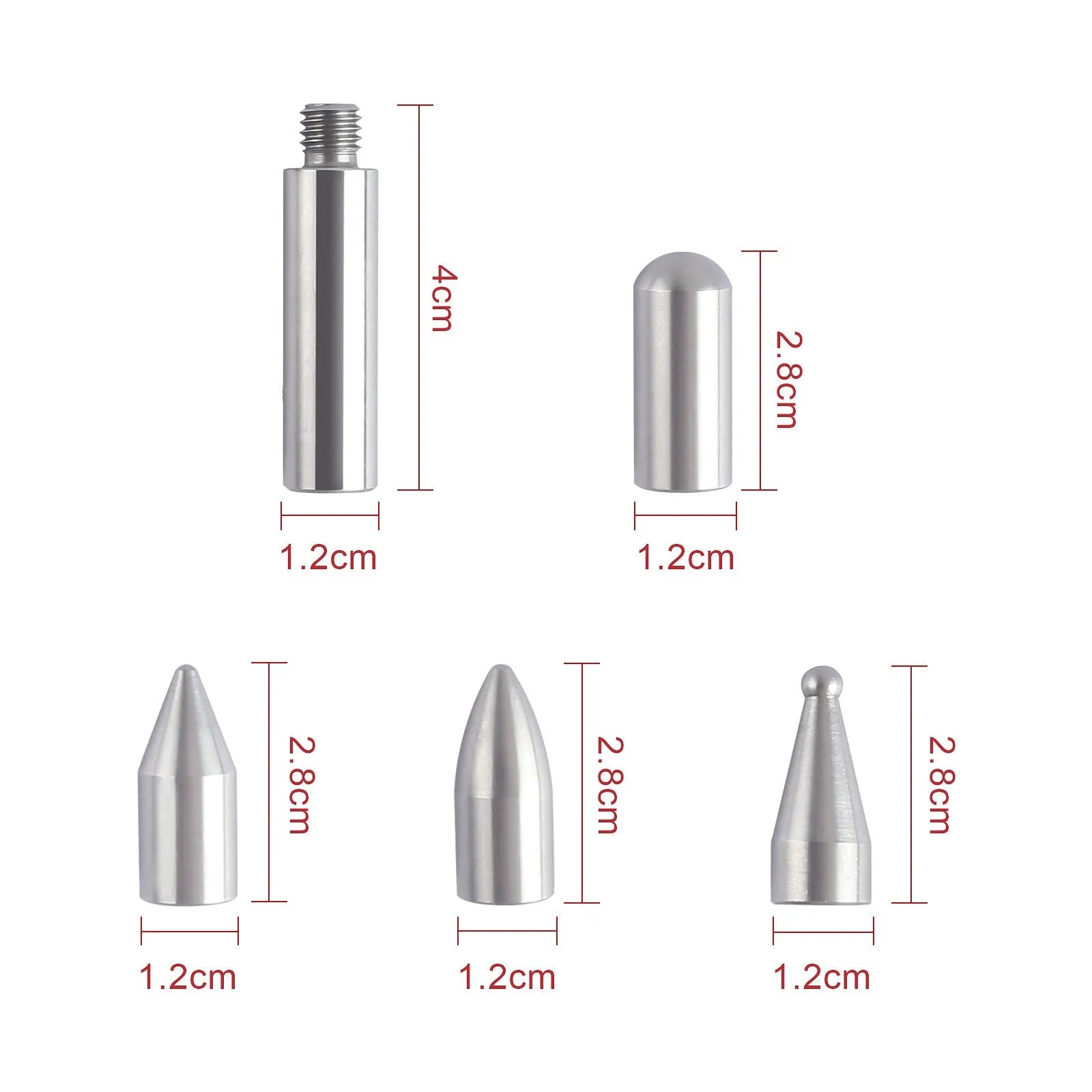 Three alloy steel car dent repair hook crowbars for automotive panel work