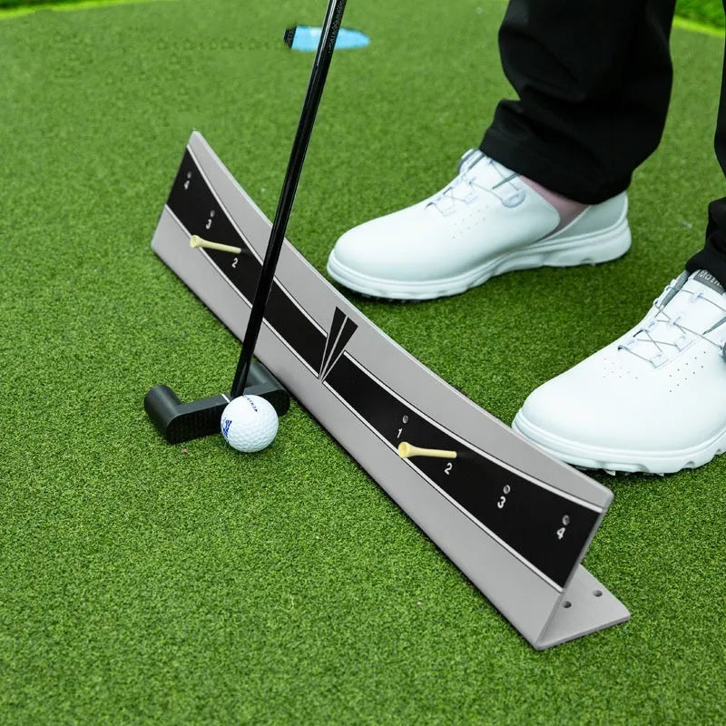 Adjustable golf putter balance simulator with PVC construction for putting practice