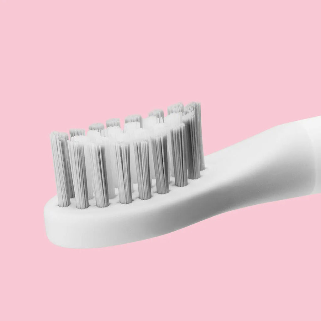 Sonic electric toothbrush with round head, blue handle, IPX7 waterproof, 3 vibration modes