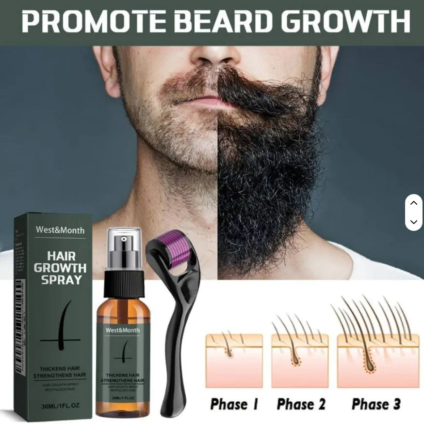 Men's beauty care suit with natural organic face spray and cream, featuring herbal tea ingredients