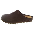 Korean style outdoor slippers with square toe holder in microfiber with PU sole