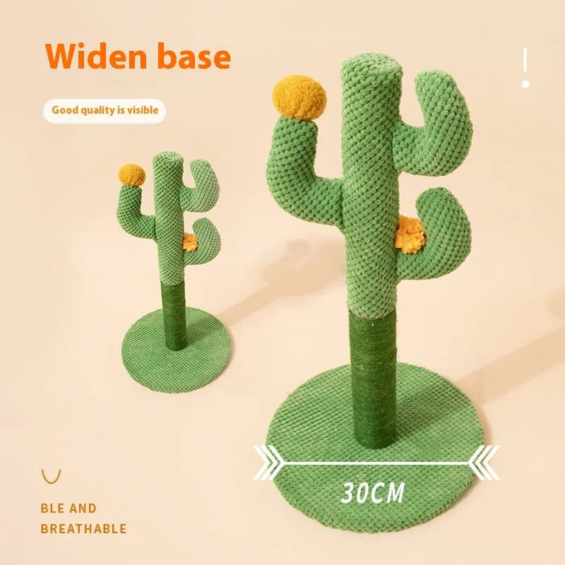 Masson cactus design cat scratch board scratching pole climber with sisal surface