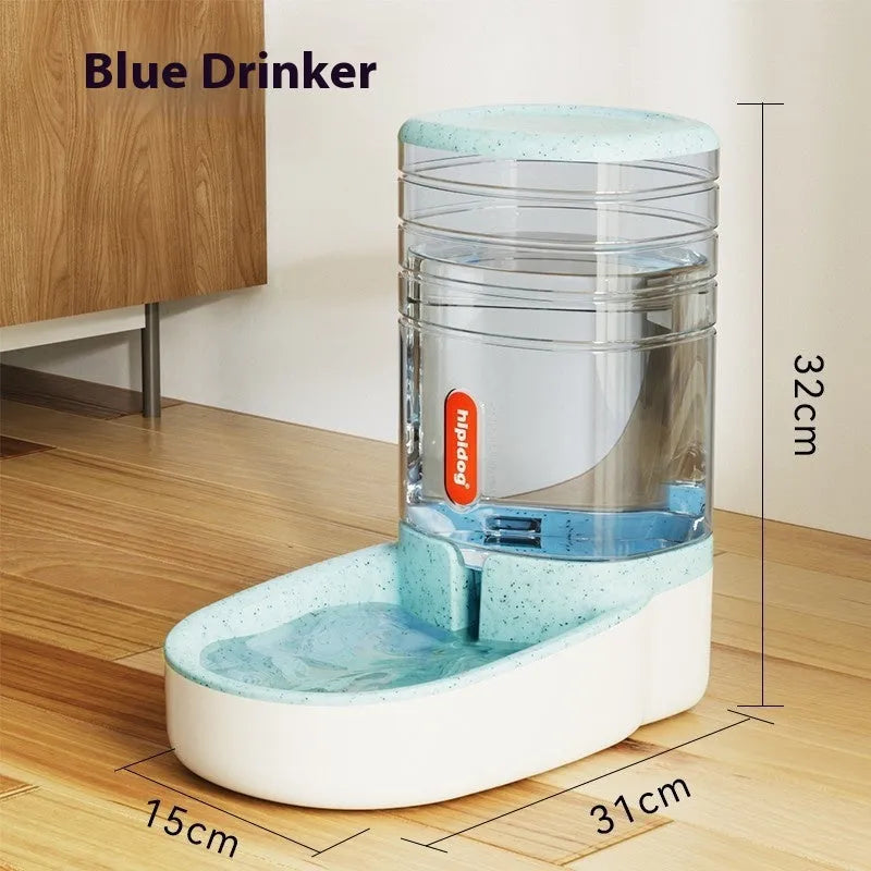 Automatic pet water fountain 3.8L large capacity dispenser in blue grey green pink for cats and dogs