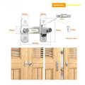American style 90 degree sliding door hasp lock with steel shackle for warehouse or barn.
