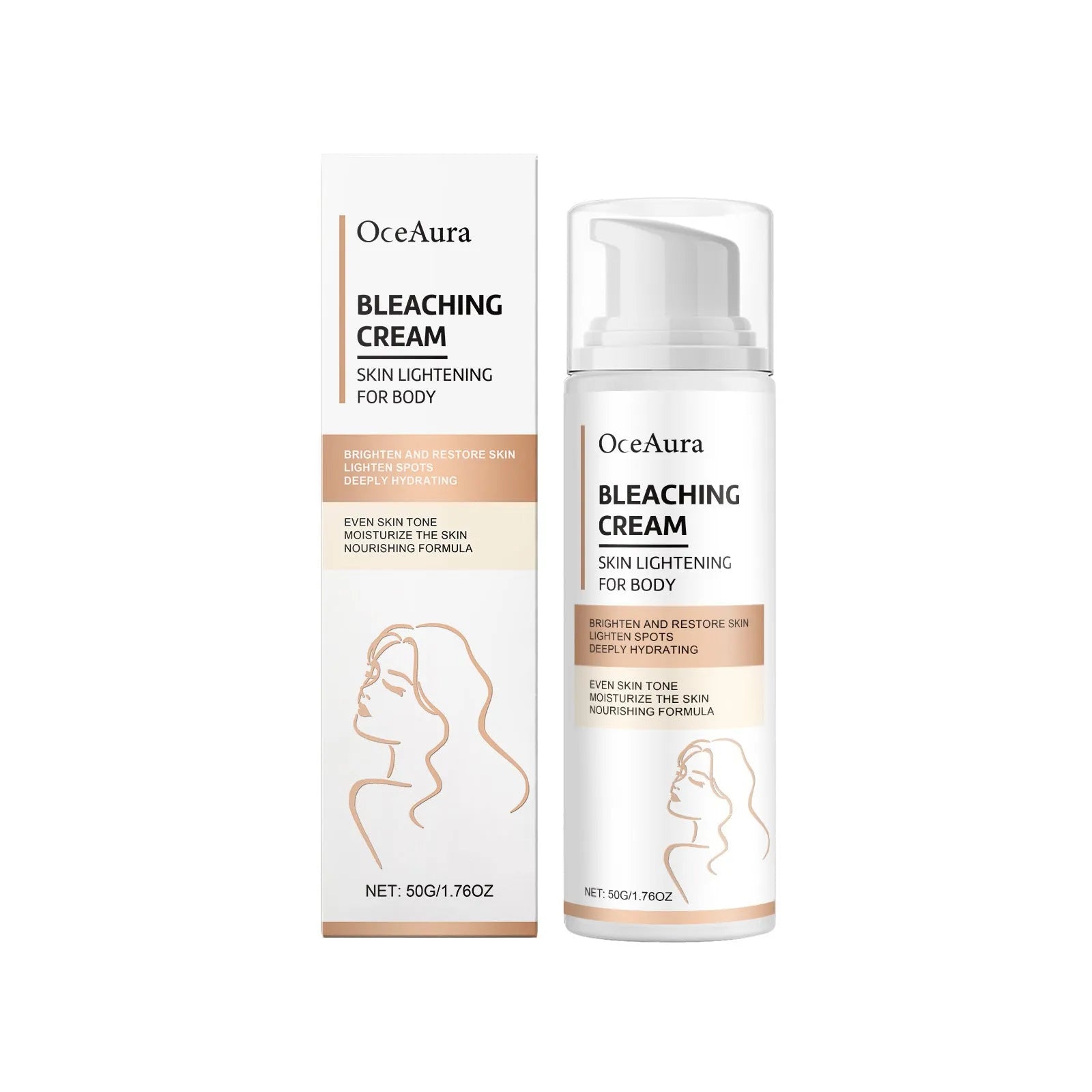 50g daily moisturising body lotion with non-sticky formula for universal skin types
