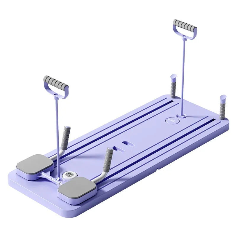 Purple automatic rebound abdominal wheel fitness board for multi-station home workouts