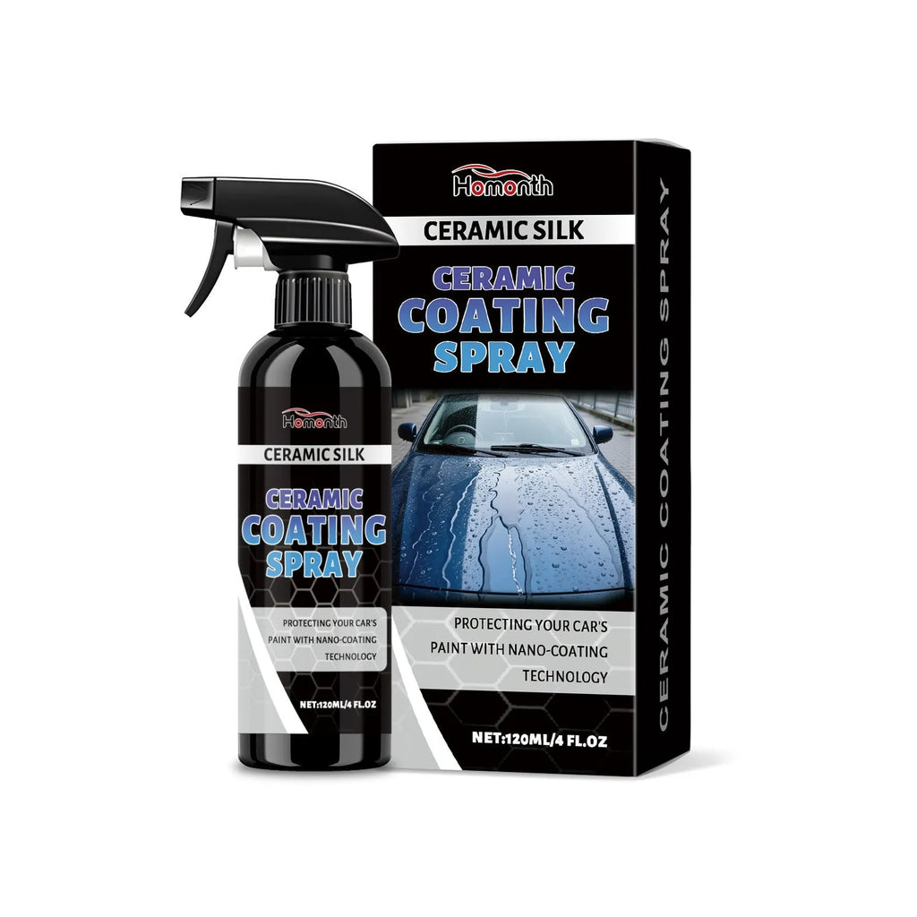 120ml ceramic coating spray bottle for vehicle paint protection and gloss enhancement
