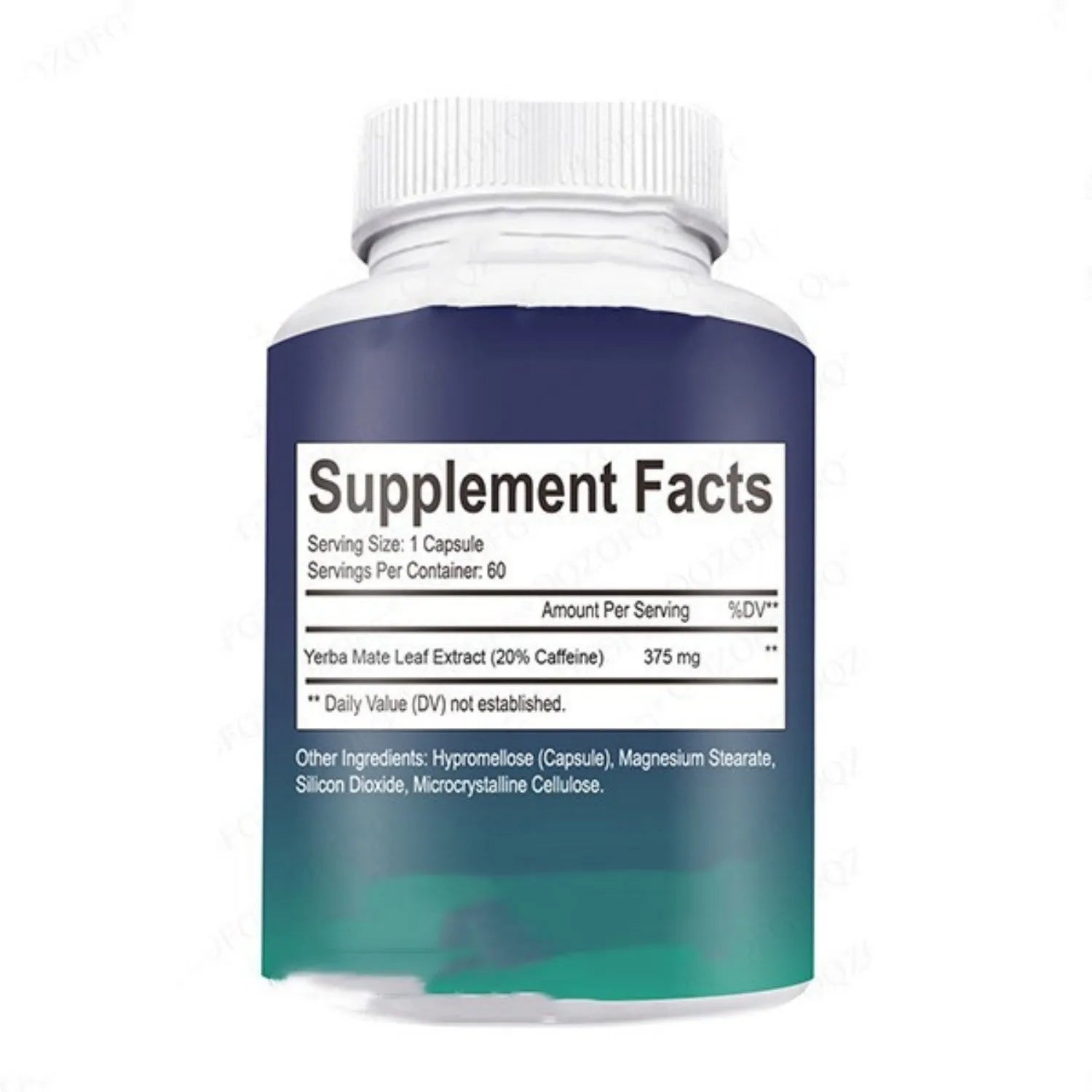 60 vitamin capsules supplement container for daily nutritional support