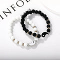 Eight-diagram geometric alloy bracelet with electroplated finish in unisex design
