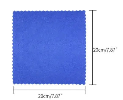 Automotive iron powder rust remover spray bottle with blue sponge and towel for car cleaning