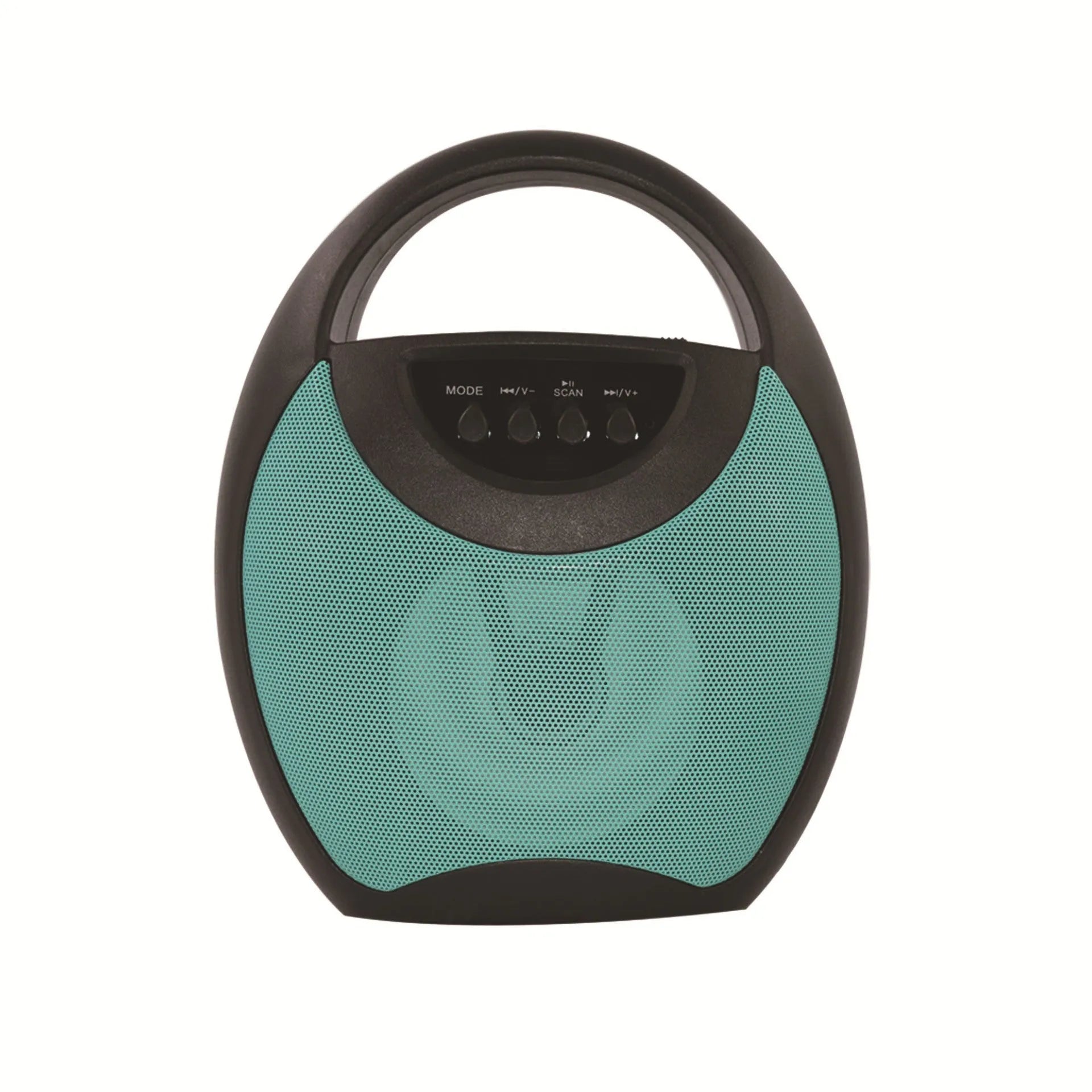 Portable Bluetooth speaker in black, blue or pink colour with USB and card slots