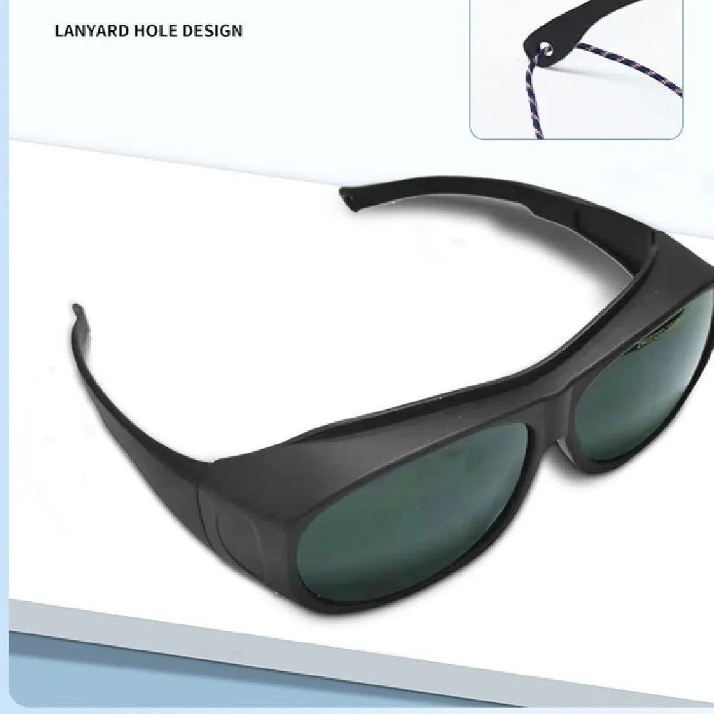 Photon skin rejuvenation laser safety goggles with polycarbonate lenses and cleaning cloth