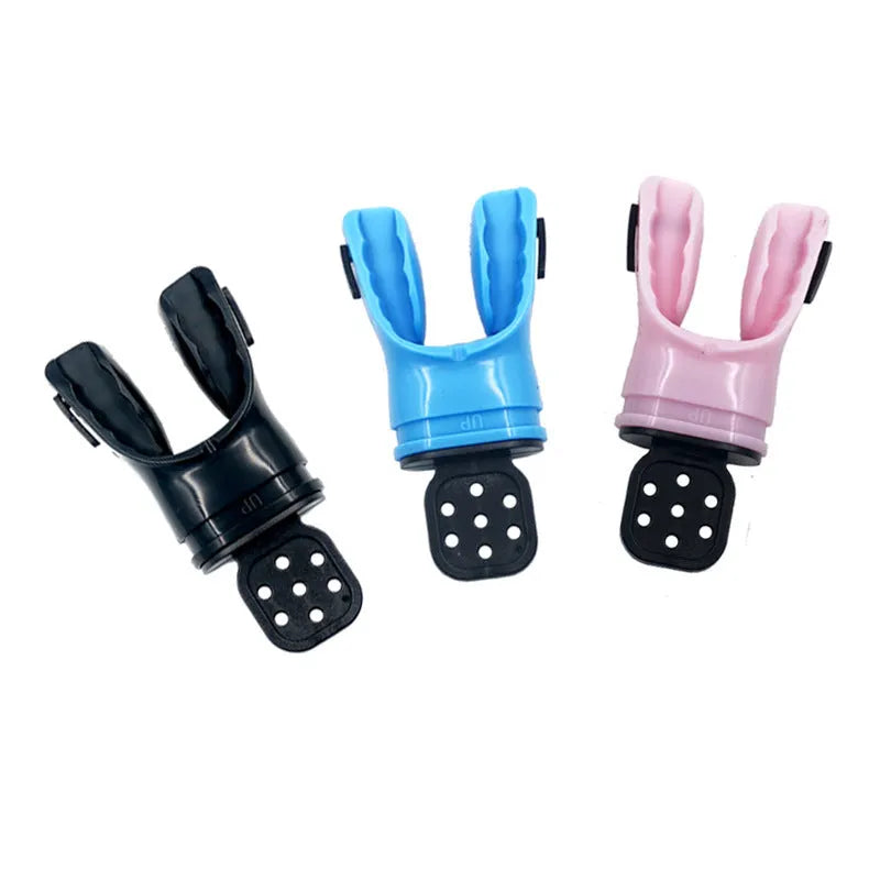 110mm edible silicone diving mouthpiece in multiple colour options including black, white, blue and transparent