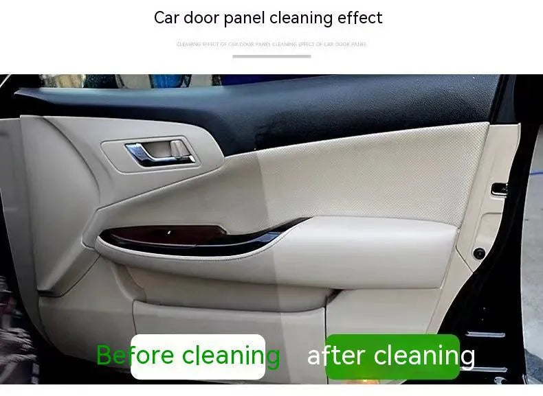 Bottles of wash-free ultrasonic fabric ceiling foam decontamination cleaner with towel and sponge wipes