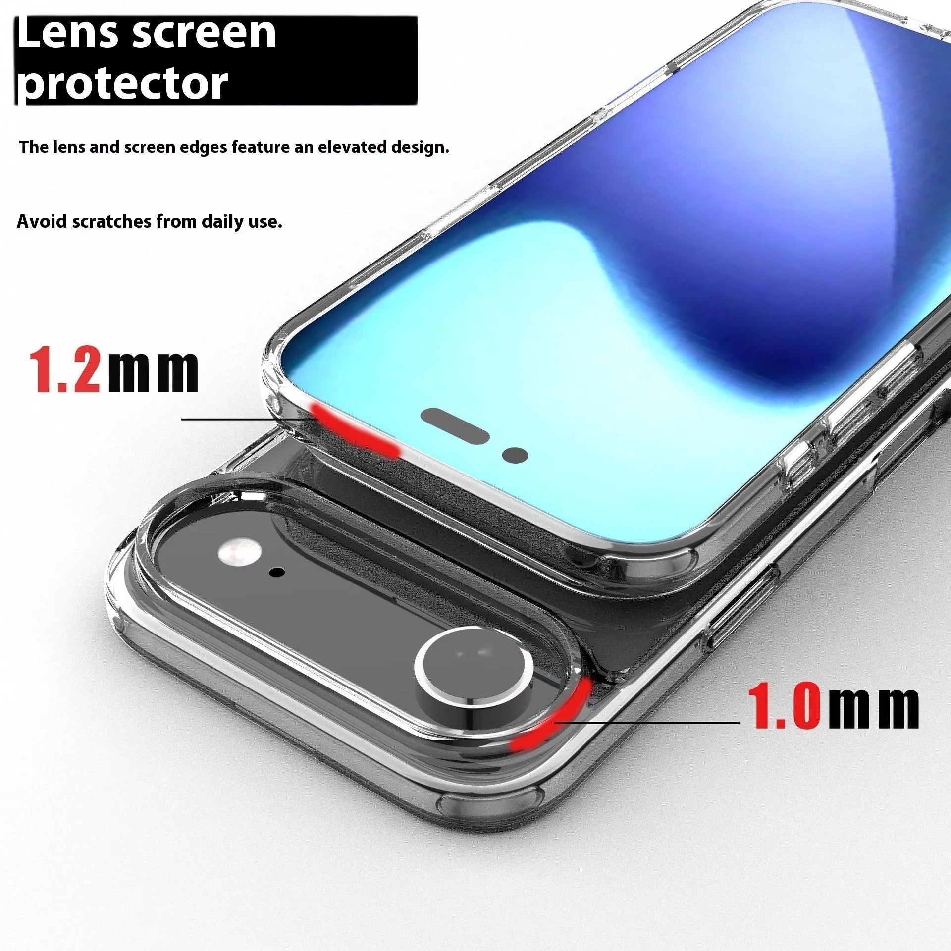 Transparent magnetic protective case for iPhone 17 series phones showing clear design and magnetic ring