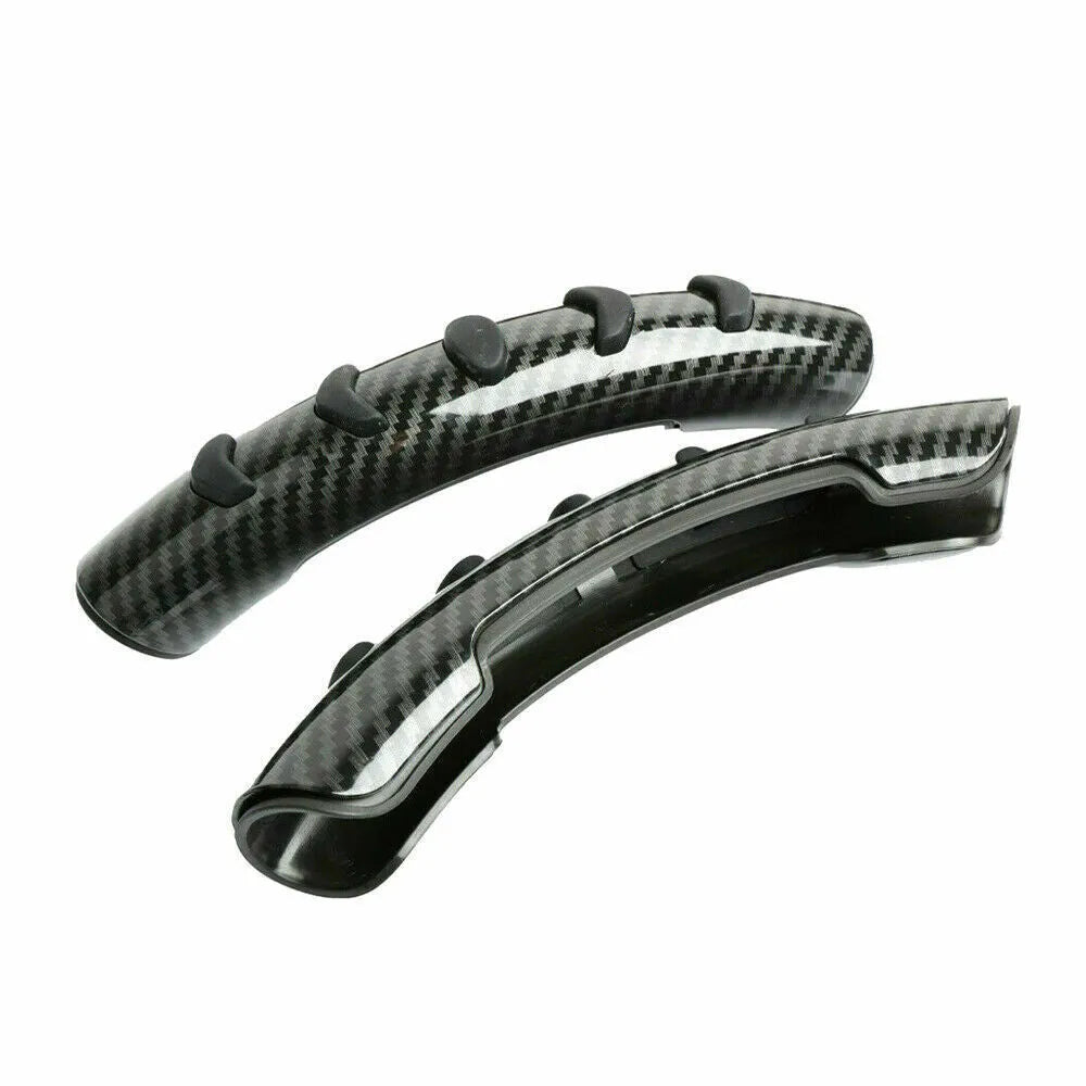 Carbon fibre black steering wheel anti-skid sleeve with 38cm diameter for universal car fit