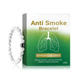 Women's adjustable bracelet with synthetic turquoise stone for smoke prevention