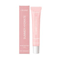 Pink lip balm stick with shea butter and natural oils