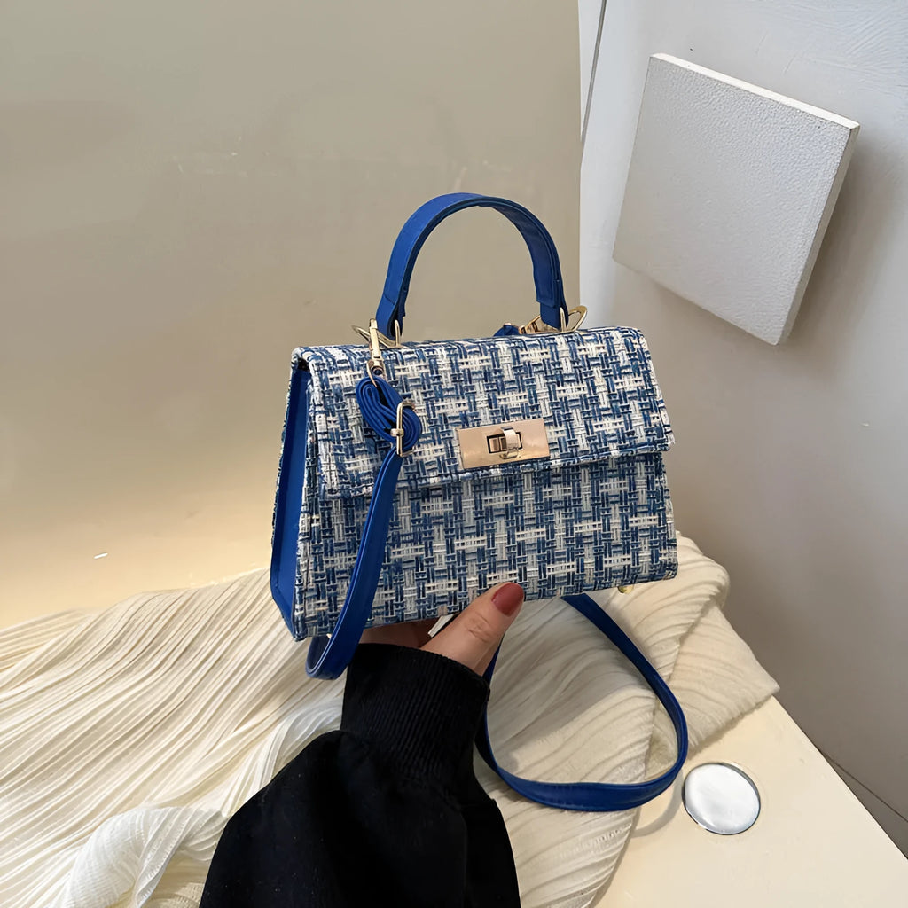 Casual crossbody minimalist shoulder bag in PU leather available in black white blue red for women