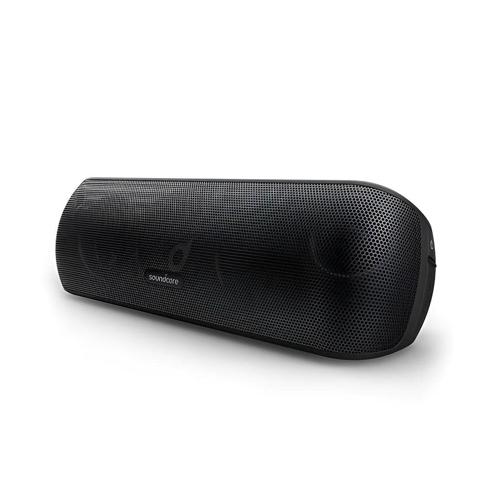 Black subwoofer Bluetooth speaker with 5.1 channel surround sound and 30W output