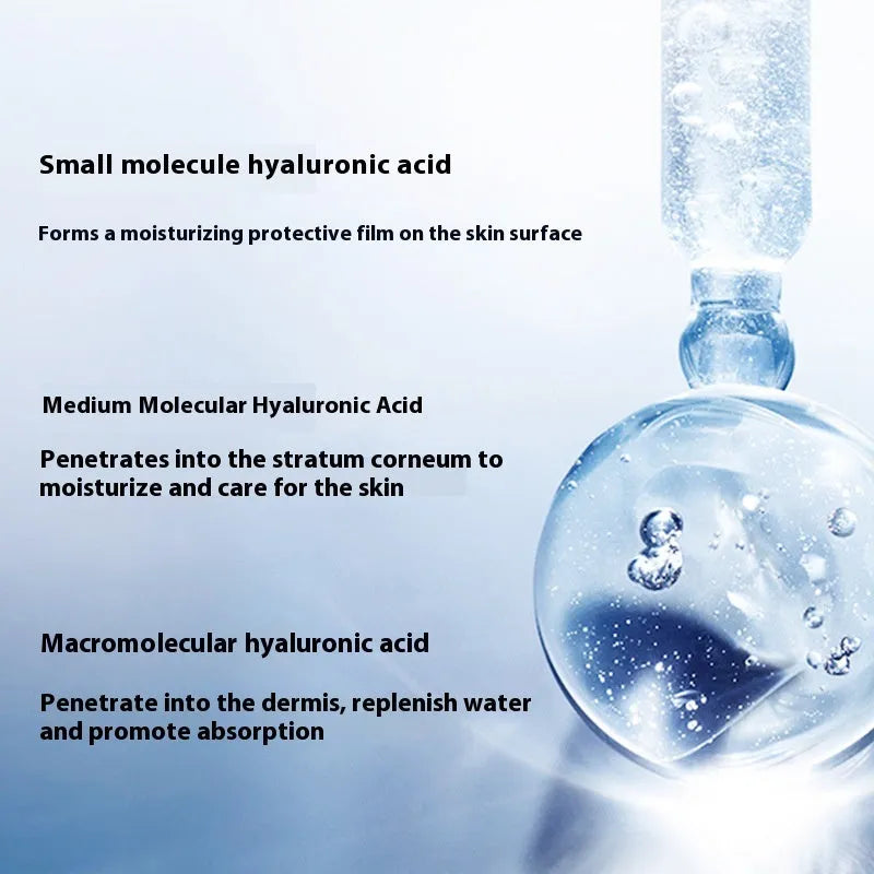 Hyaluronic acid facial essence 15ml bottle with hydrating serum for universal skin types