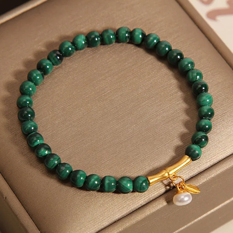 White crystal bamboo bracelet with adjustable high-rise styling and secure clasp