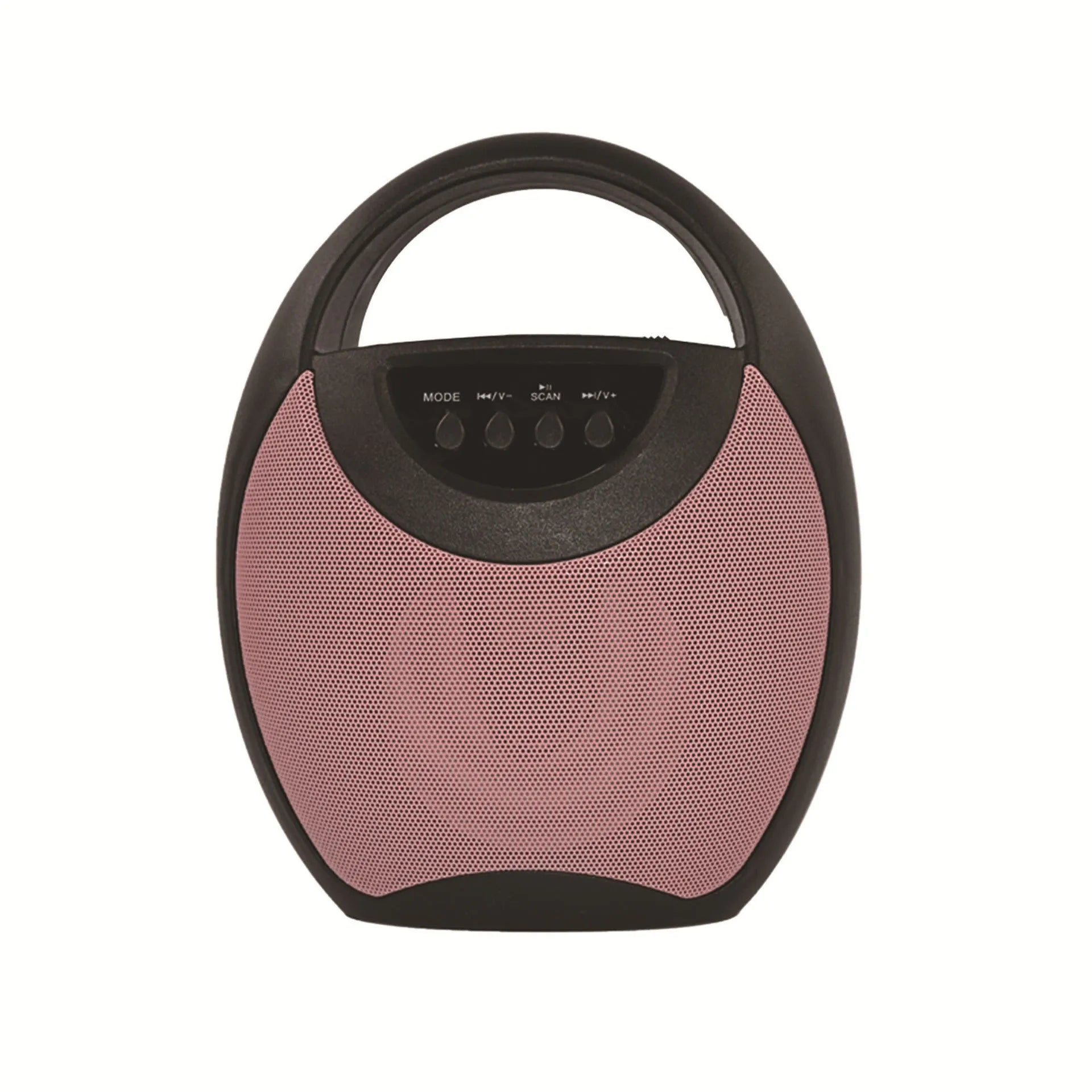 Portable Bluetooth speaker in black, blue or pink colour with USB and card slots