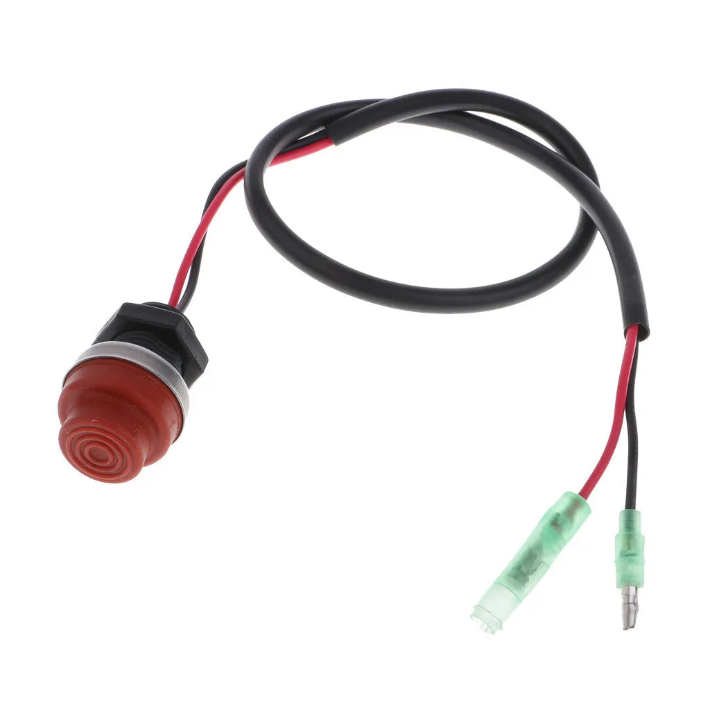 Yamaha outboard motor engine stop switch with lanyard safety mechanism