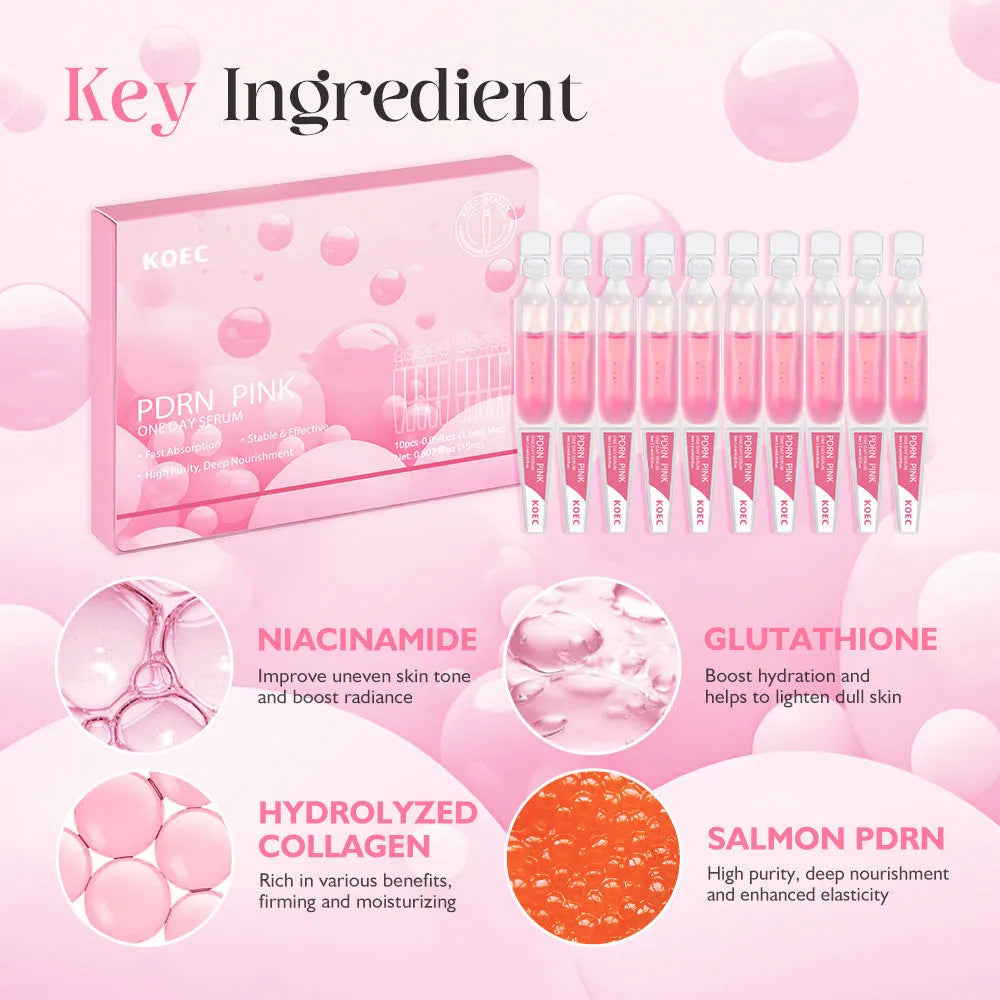 KOEC powder polypeptide disposable sheet masks 10 pack with latex material and essence