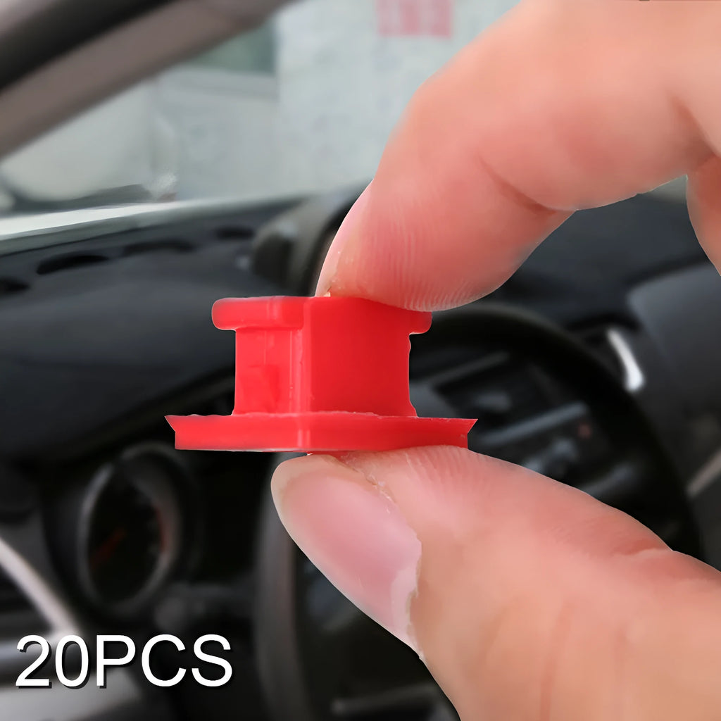 Pack of 10 black plastic BMW interior trim panel snap clip fasteners.