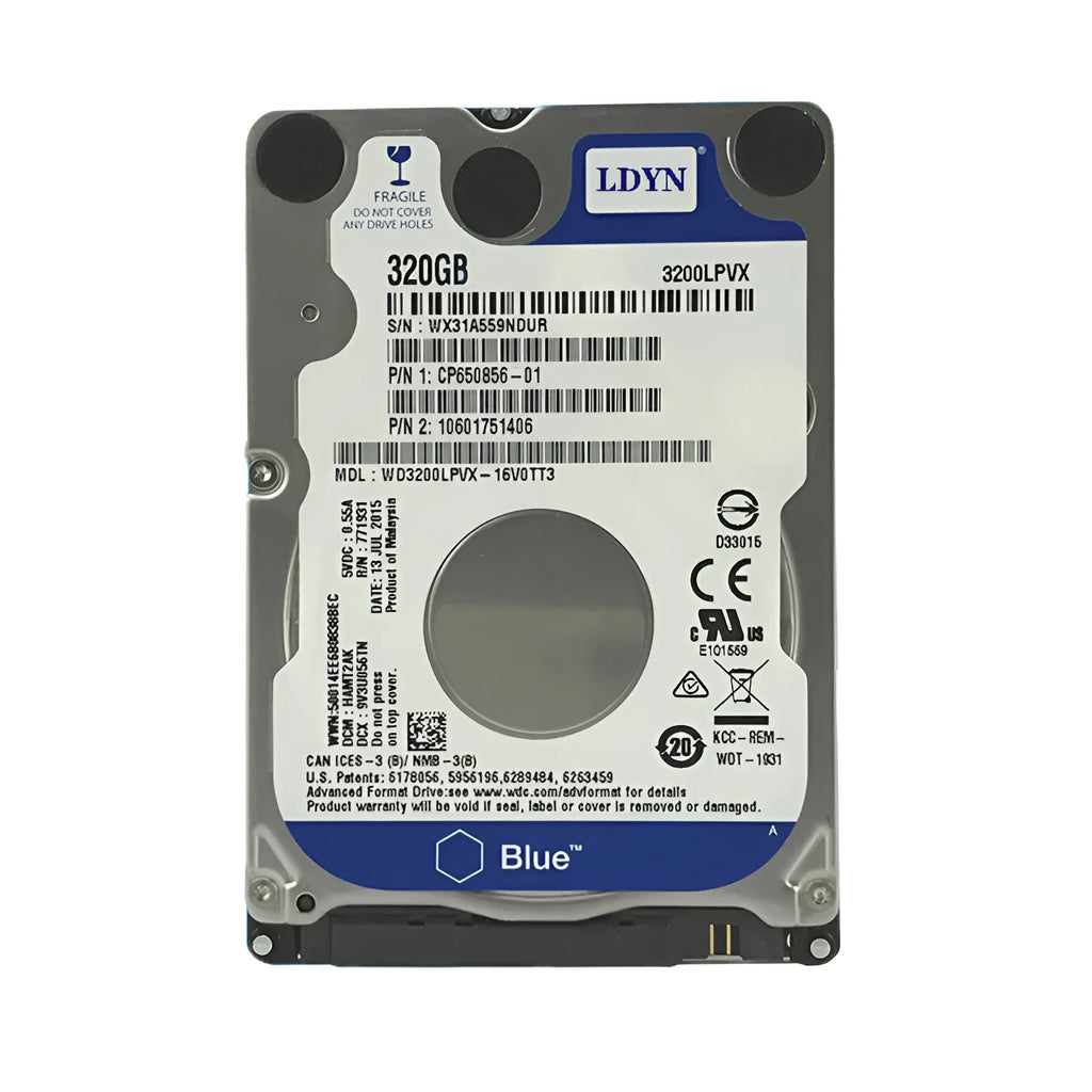 2.5 inch laptop mechanical hard drive with SATA interface and 5400 rpm speed