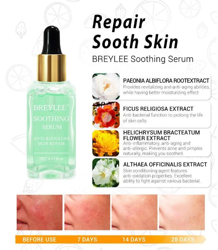 15ml hyaluronic acid face serum in a dropper bottle, blue, red and rose essence colour options