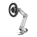 All-metal magnetic car phone holder with magnetic rings and adhesive pads in multiple colour options