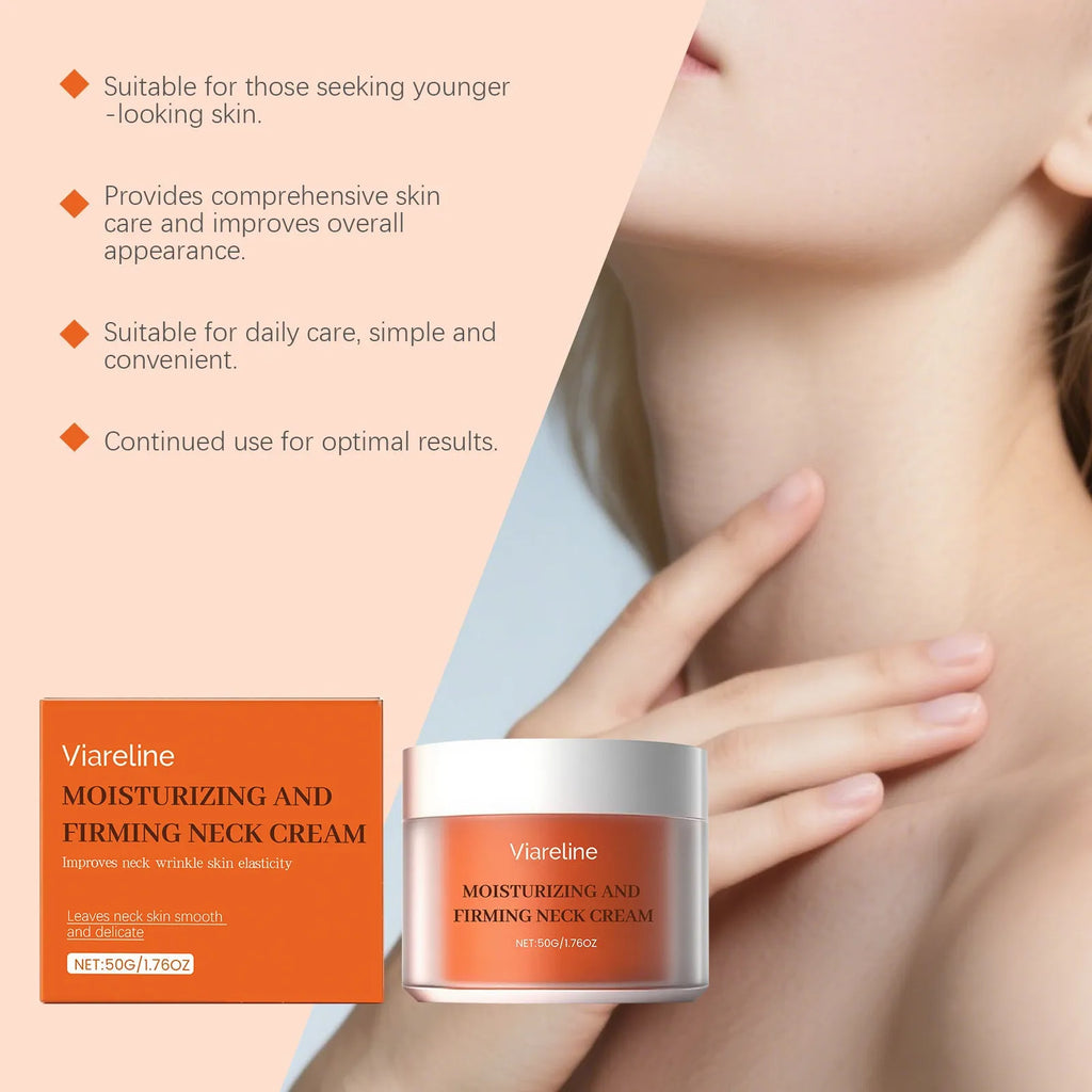 50g neck contour moisturising cream in 6.3cm x 6.3cm x 4.5cm packaging