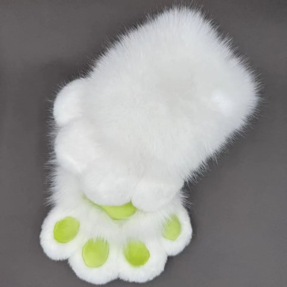 Colourful nylon animal claw cosplay gloves for fancy dress and Halloween costumes.