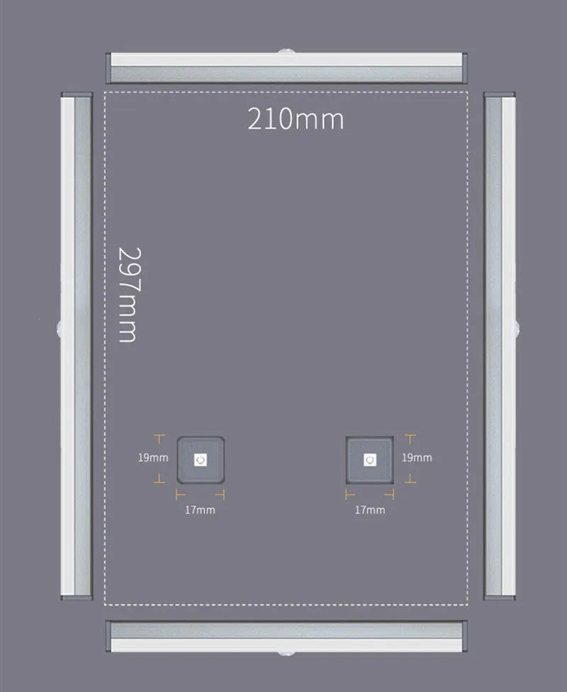 LED human body induction magnetic closet light with USB charging cable
