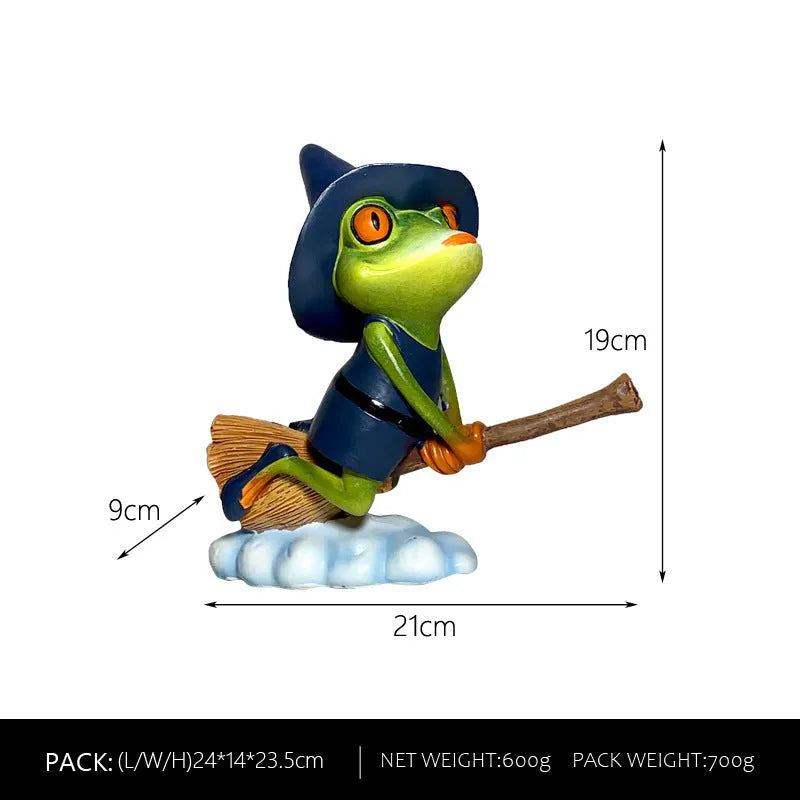 Magic Yoga Frog home decoration in RDW123 colour, made from plastic and resin.