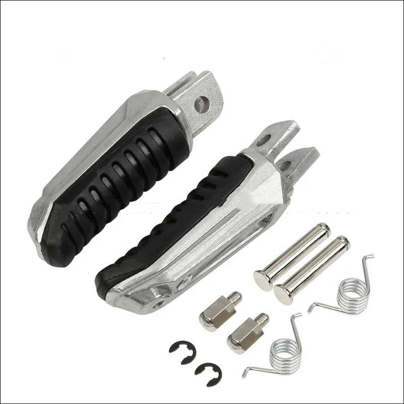 Black aluminium alloy motorcycle foot pedal set for Suzuki GSX1300R Hayabusa and V-Strom models