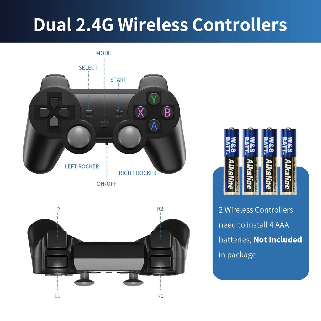 HD home TV game console with controller showing esports design style and HDMI connectivity